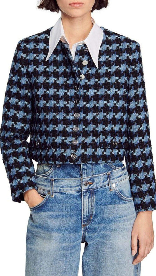 AIIZIE BOULOGNE TWEED CROPPED JACKET - product image