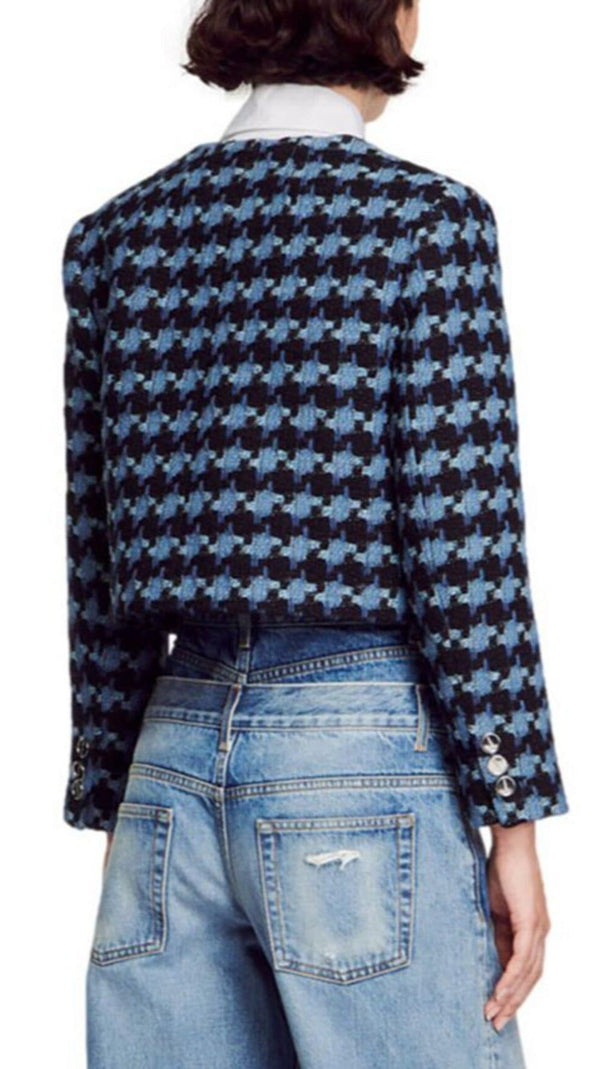 AIIZIE BOULOGNE TWEED CROPPED JACKET - product image