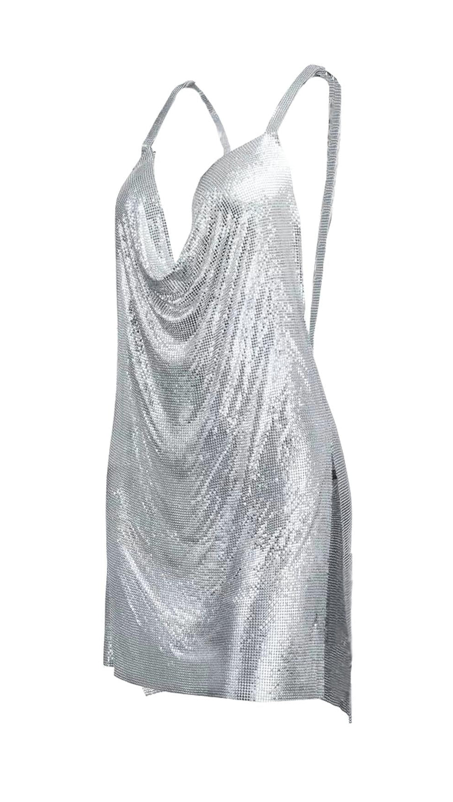 BRETT DIAMANT MESH MINI DRESS