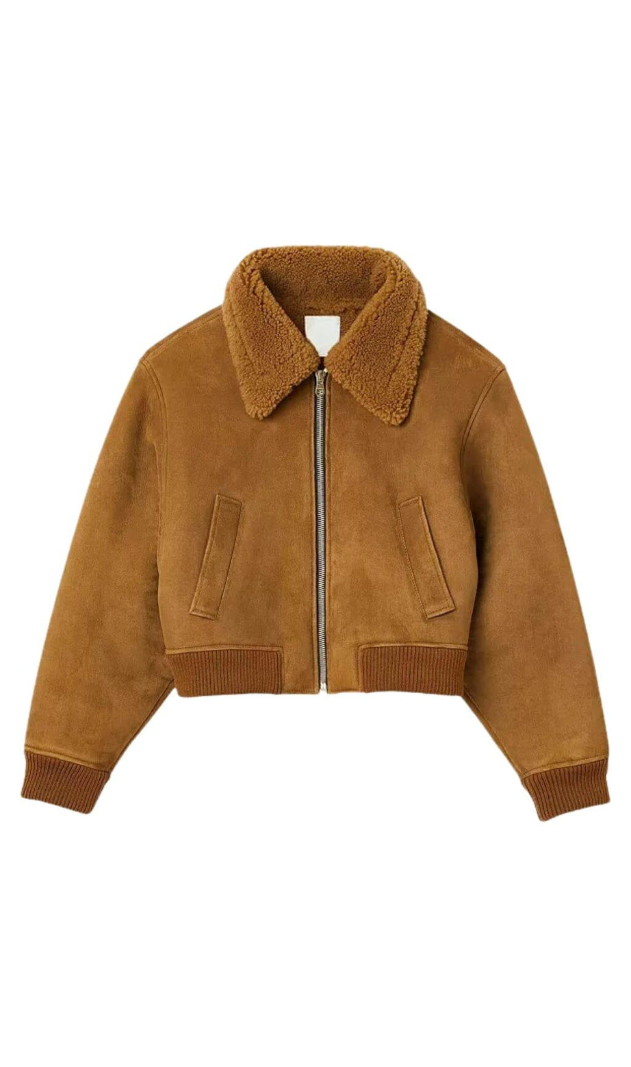 CASSY SHEARLING BOMBER JACKET