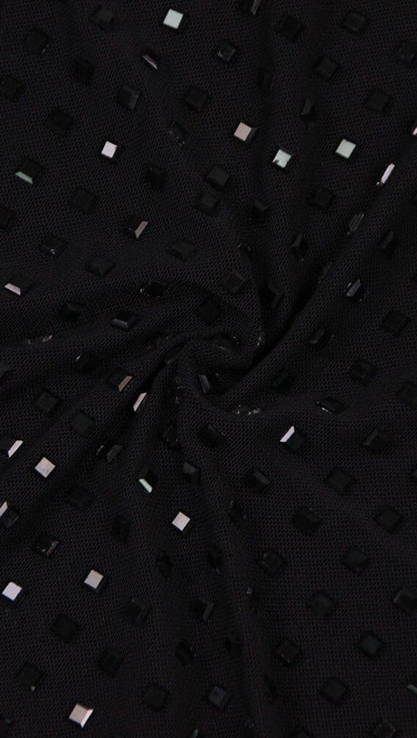 CHESSIE BLACK SEQUIN MAXI DRESS