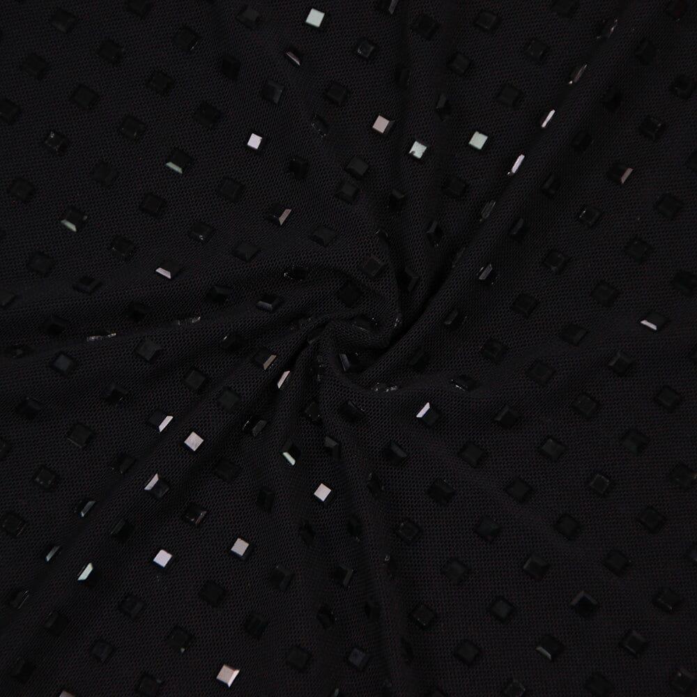 AIIZIE CHESSIE BLACK SEQUIN MAXI DRESS - product image