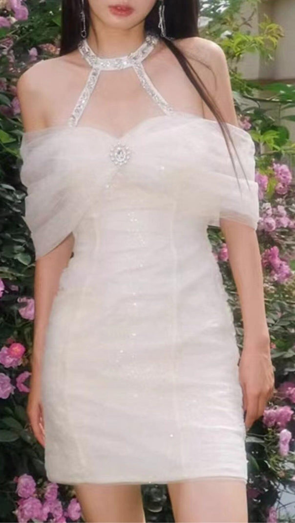 AIIZIE CRYSTAL SEQUIN STRAPLESS MINI DRESS - product image
