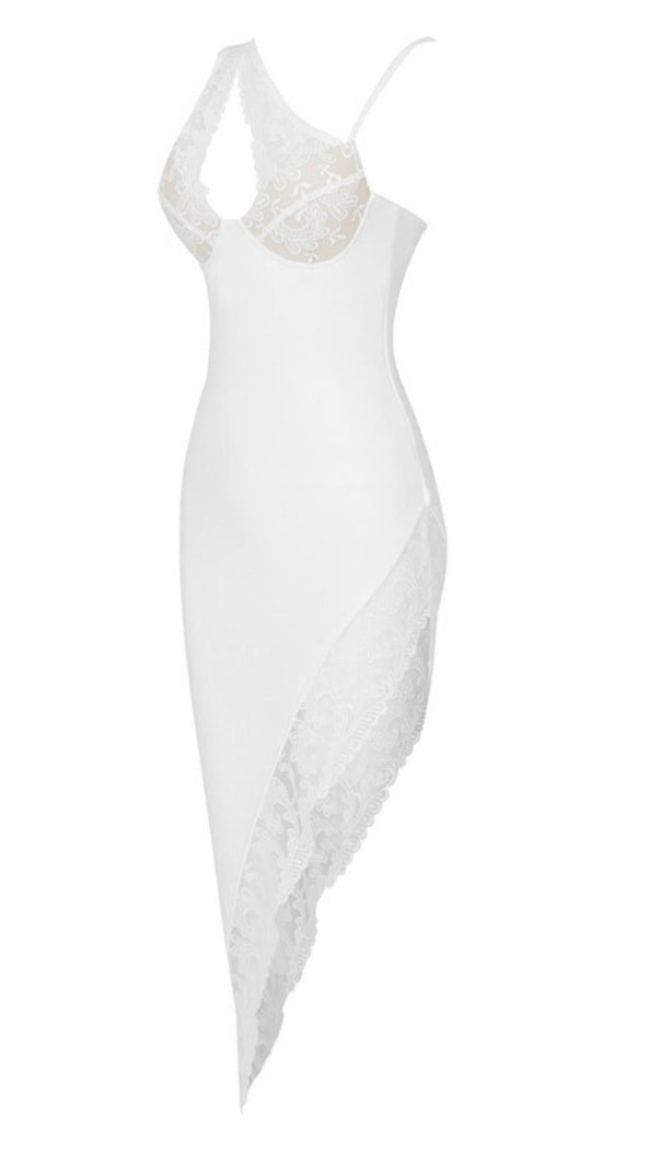 AIIZIE ONE SHOULDER BANDAGE DRESS IN BLACK - product image