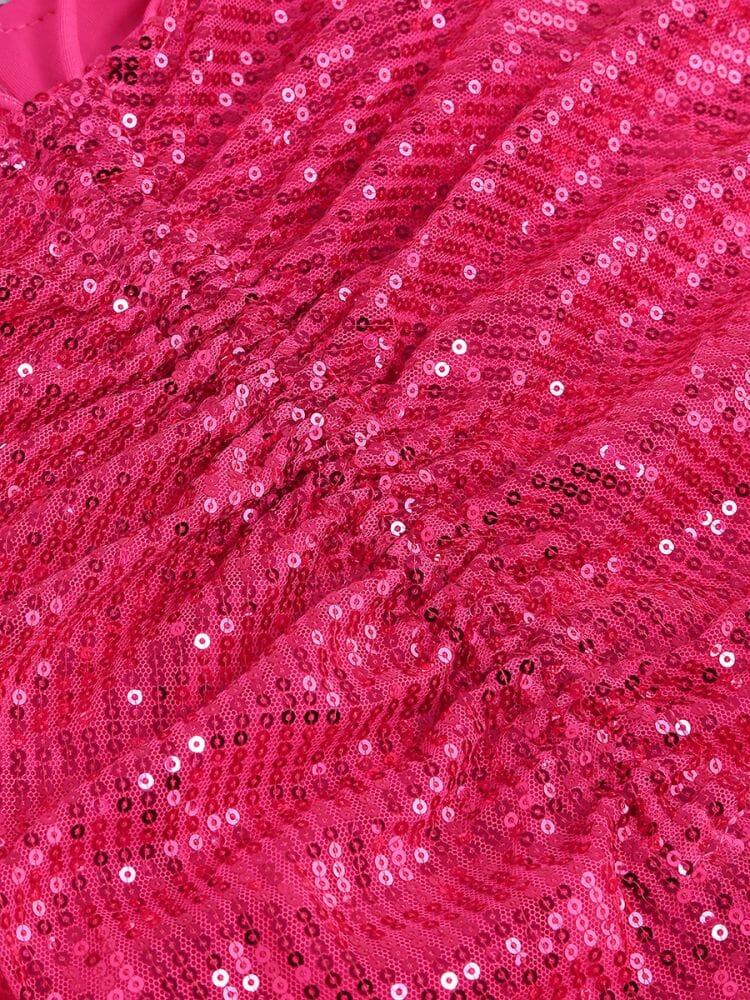 AIIZIE SEQUIN HOLLOW OUT SUIT IN PINK - product image