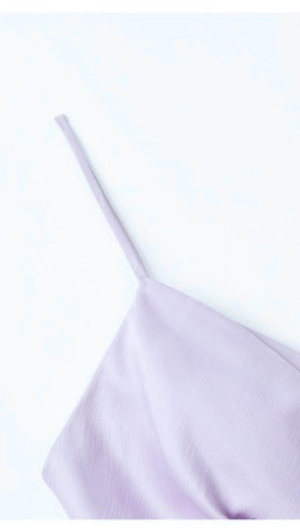 AIIZIE TIE STRAPPY TOP IN PURPLE - product image