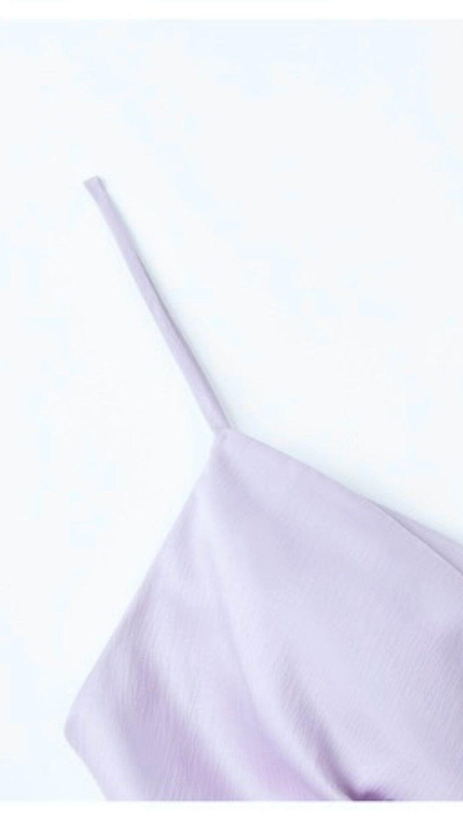 TOP CON SPALLINE LACCATE VIOLA