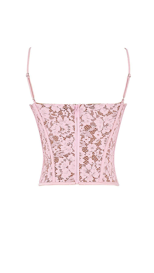 Rose Lace Underwired Corset