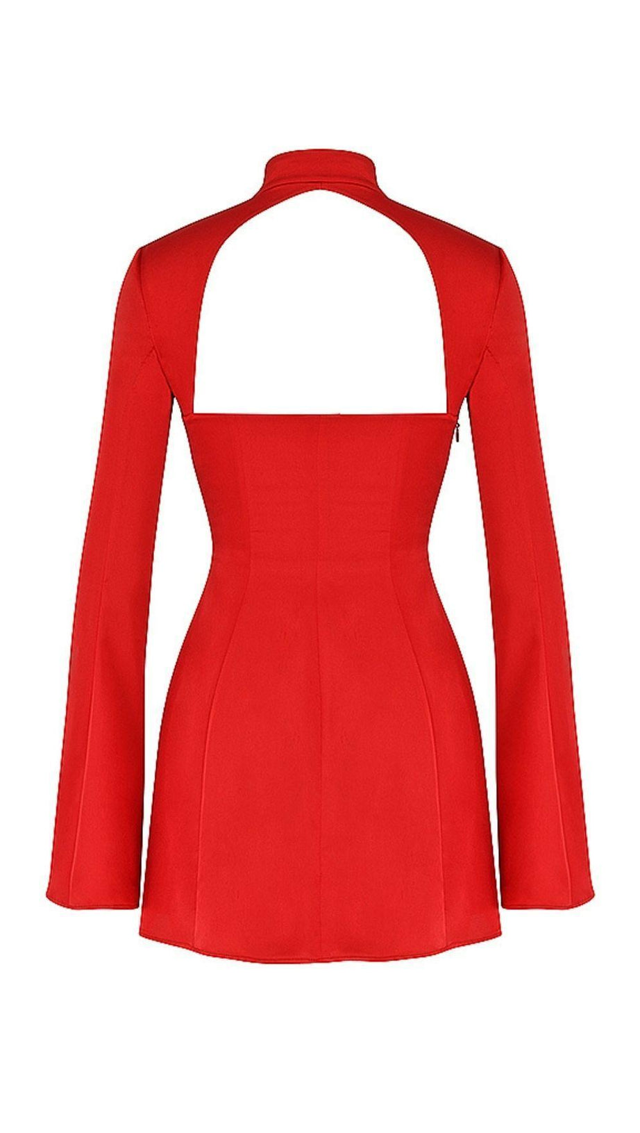 SCARLET CUT OUT SATIN MINI DRESS