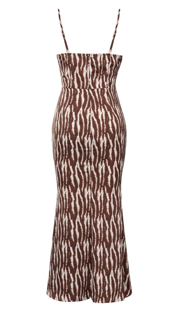 AIIZIE V NECK STRIPE MAXI DRESS - product image