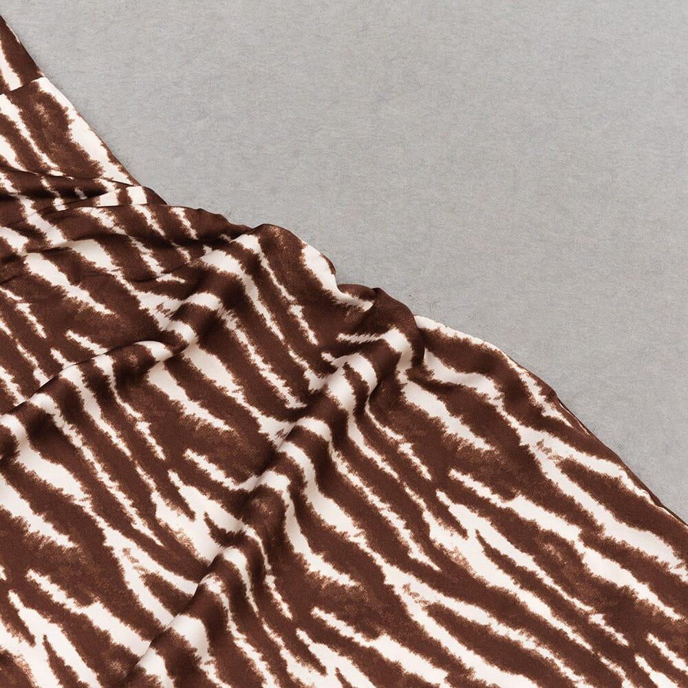 AIIZIE V NECK STRIPE MAXI DRESS - product image