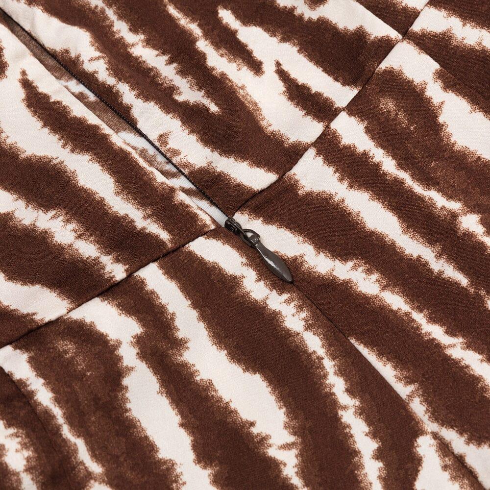 AIIZIE V NECK STRIPE MAXI DRESS - product image