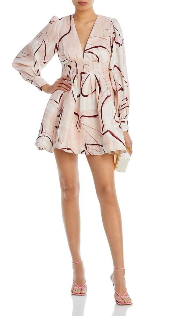 AIIZIE AMELIA PLEATED MINI DRESS - product image