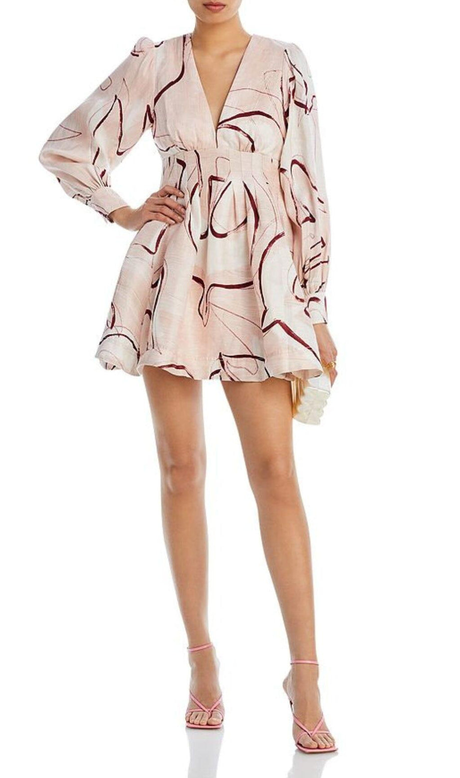 AMELIA PLISSIERTES MINIKLEID 
