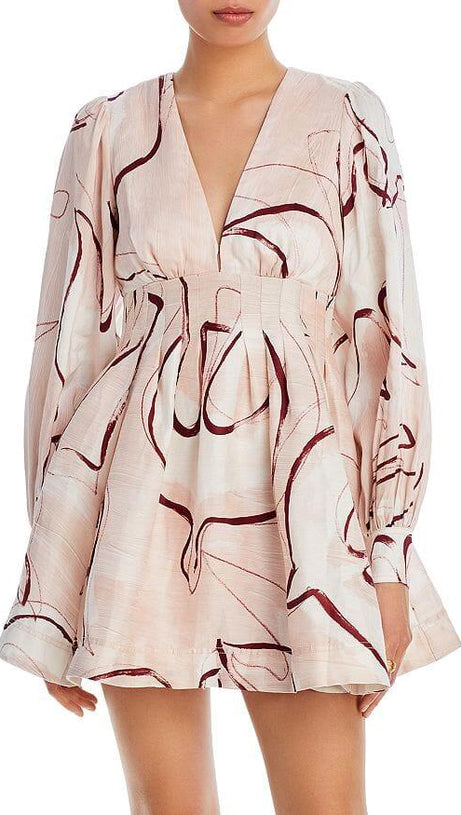 AMELIA PLEATED MINI DRESS