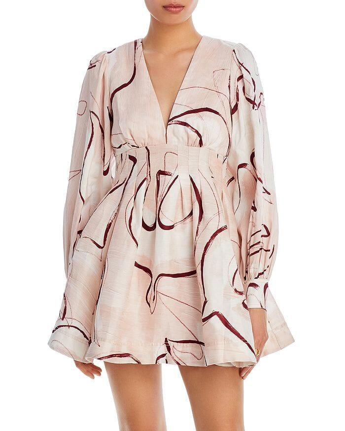 AIIZIE AMELIA PLEATED MINI DRESS - product image