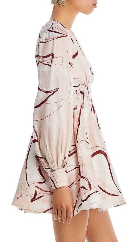 AMELIA PLEATED MINI DRESS