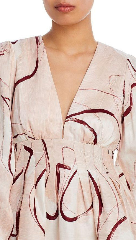 AMELIA PLEATED MINI DRESS