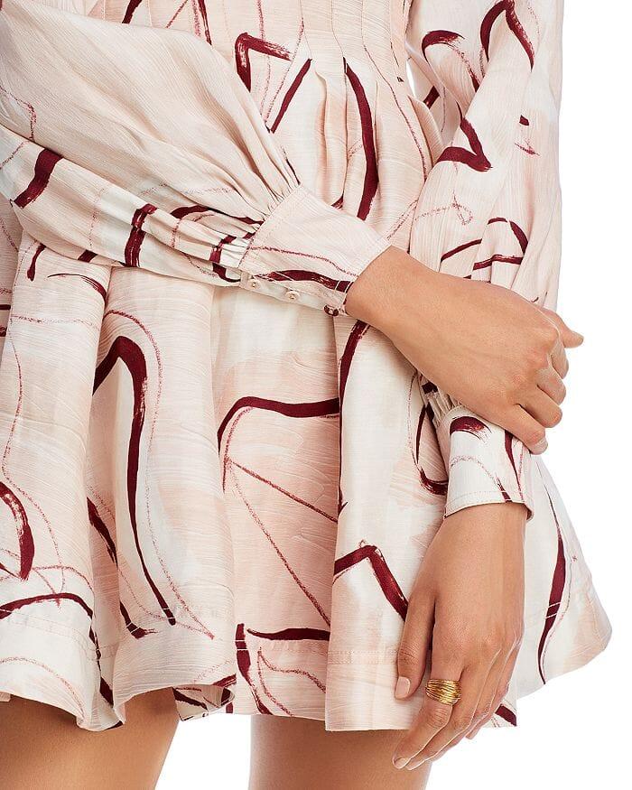 AIIZIE AMELIA PLEATED MINI DRESS - product image
