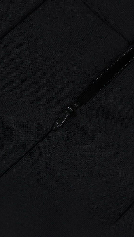 MINI ABITO A FASCIA NERO CON PIUME