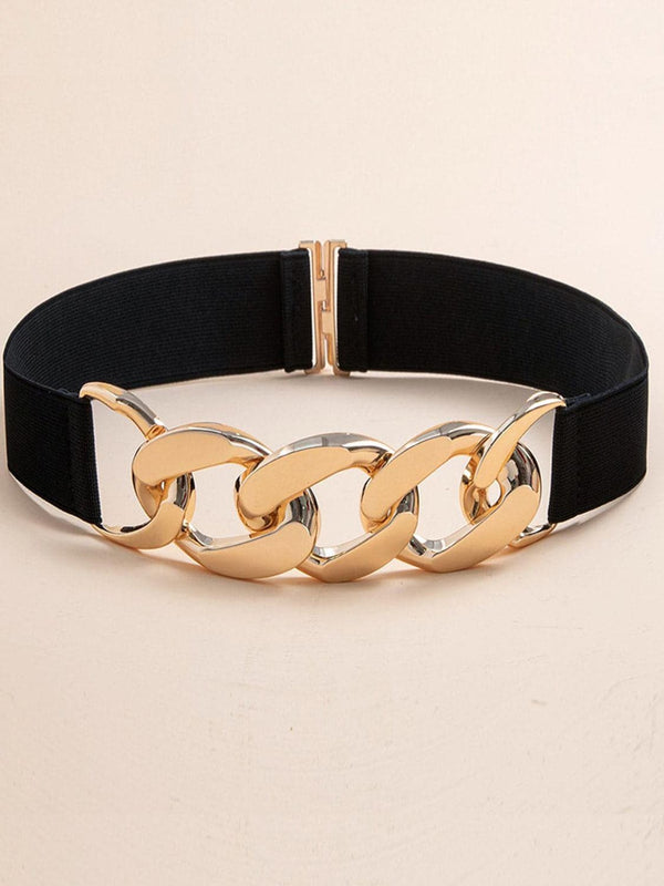 Futia Metal Buckle Elastic Belt