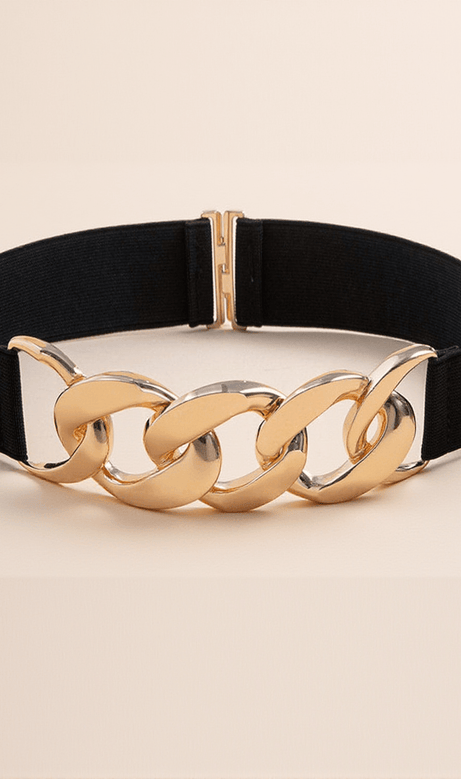 Futia Metal Buckle Elastic Belt