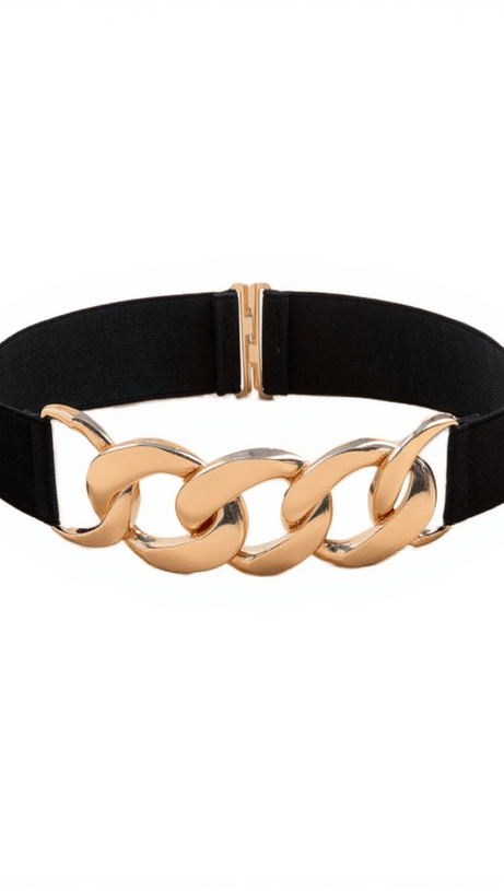 FUTIA METAL BUCKLE ELASTIC BELT