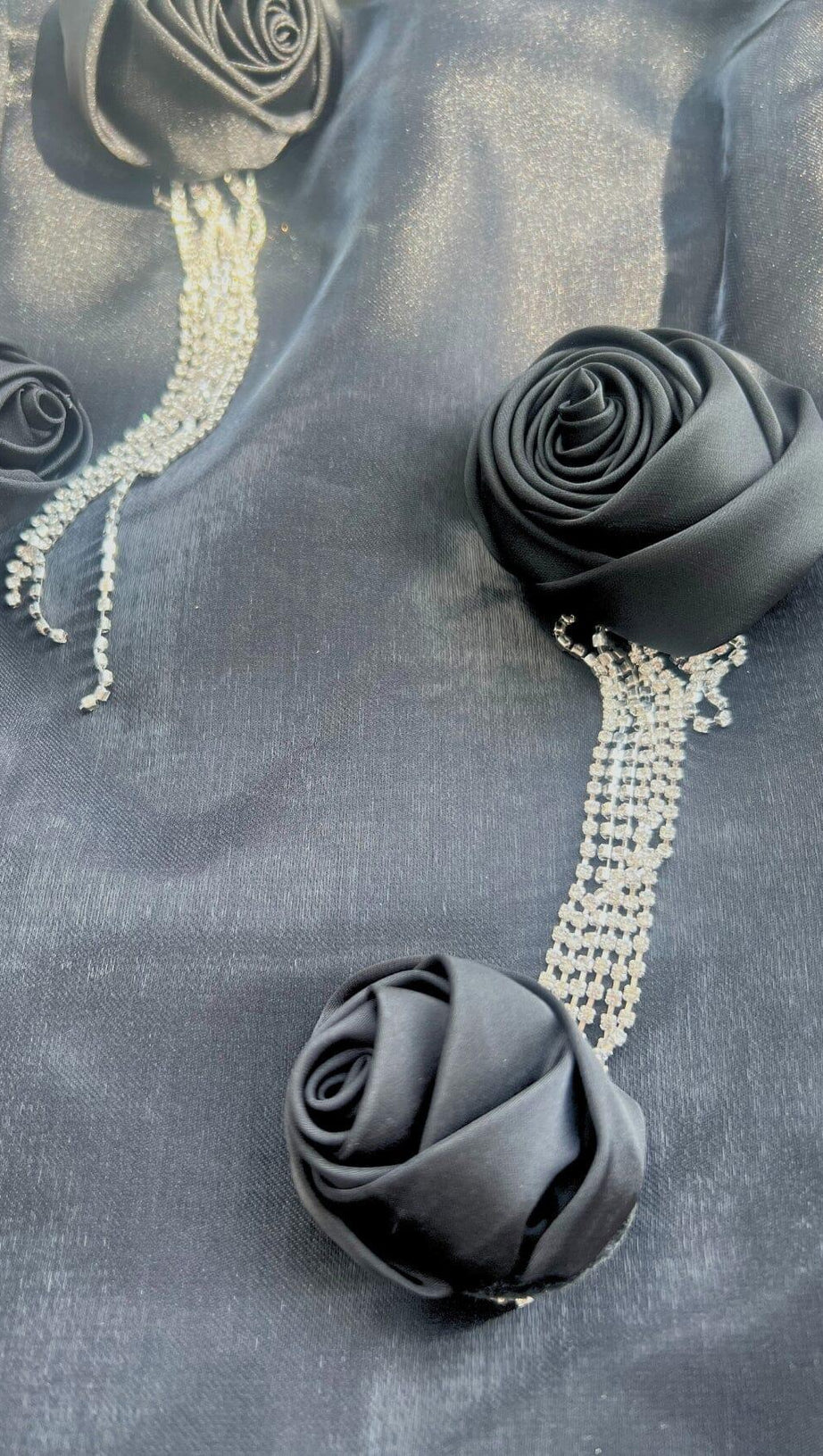 BLACK FLORAL FRINGED MINI DRESS