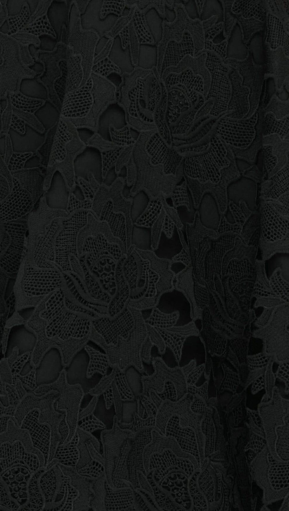 BLACK LACE SHORT SLEEVE MINI DRESS