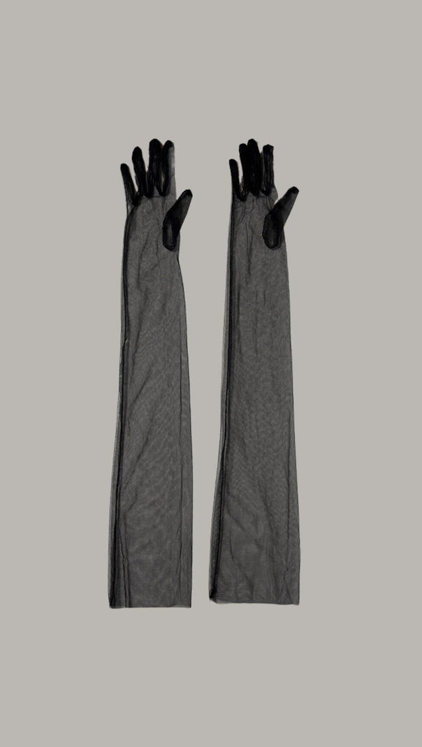 AIIZIE BLACK MESH GLOVES - product image