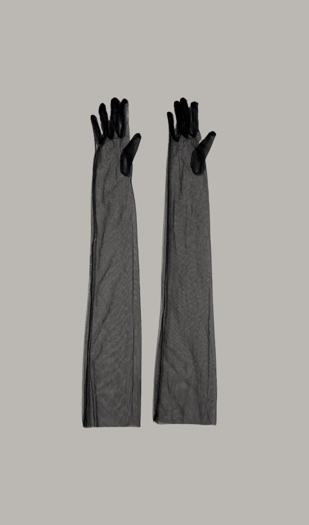 SCHWARZE NETZHANDSCHUHE