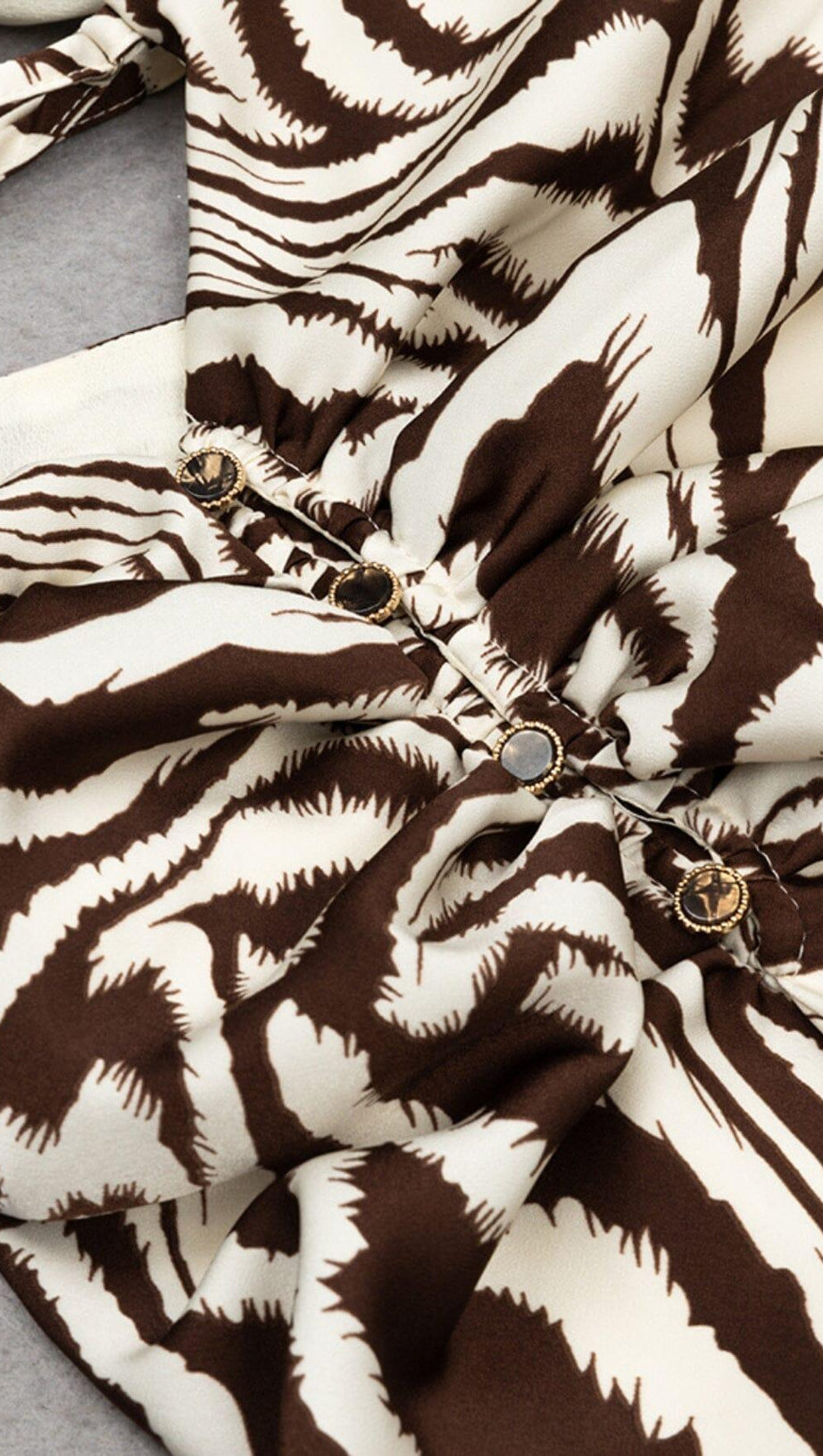 BACKLESS SLING SPLIT STRIPES DRESS IN MULTICOLOR