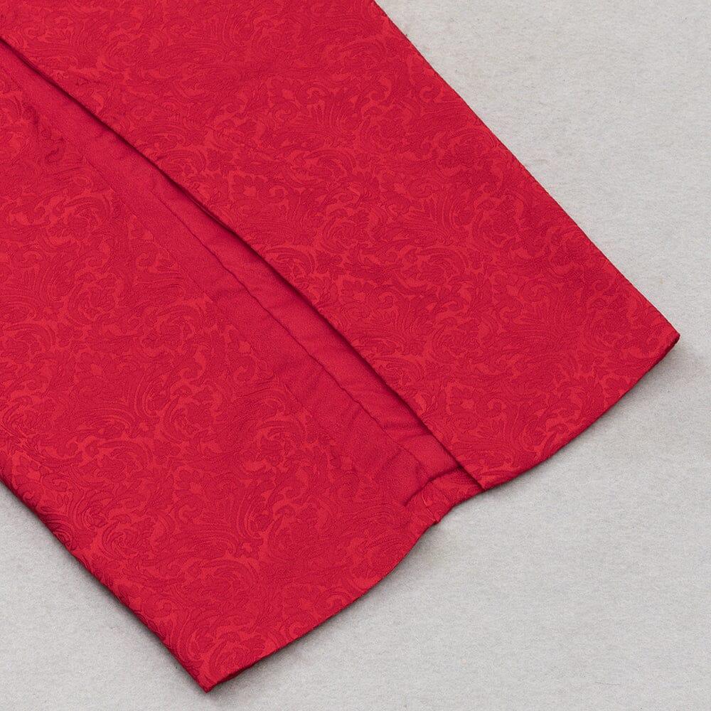 AIIZIE HIP WRAP MAXI DRESS IN RED - product image