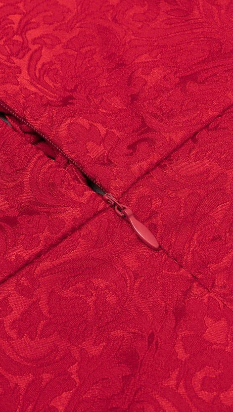 HIP WRAP MAXI DRESS IN RED