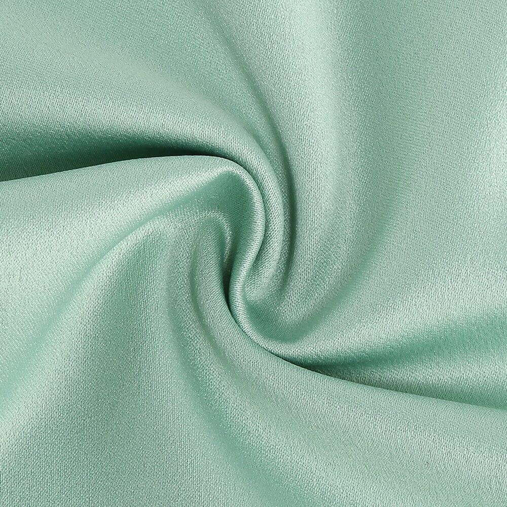AIIZIE GREEN SATIN SWEETHEART NECK CORSET FRONT SPLIT MAXI DRESS - product image