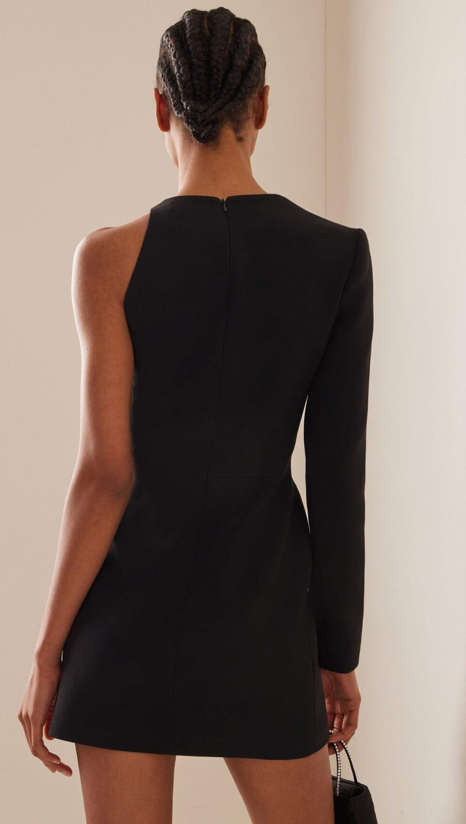 WAVE ONE-SHOULDER MINI DRESS