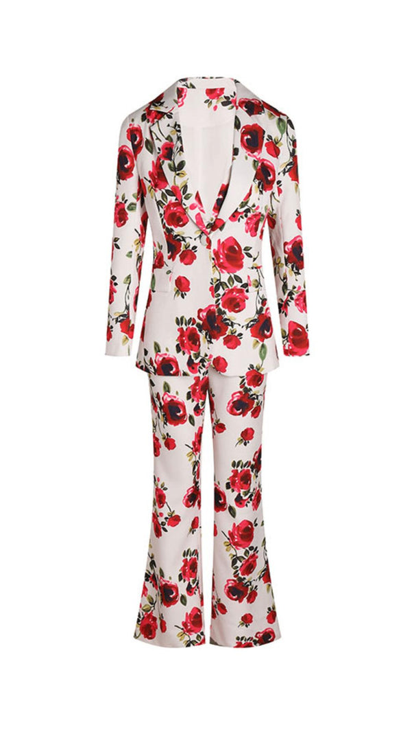 AIIZIE PRINTED LONG-SLEEVED SHIRT AND SUSPENDER TROUSERS THREE-PIECE SET - product image