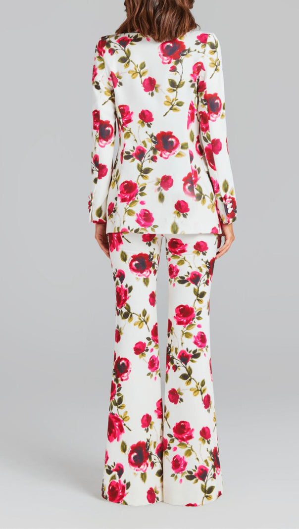 AIIZIE PRINTED LONG-SLEEVED SHIRT AND SUSPENDER TROUSERS THREE-PIECE SET - product image