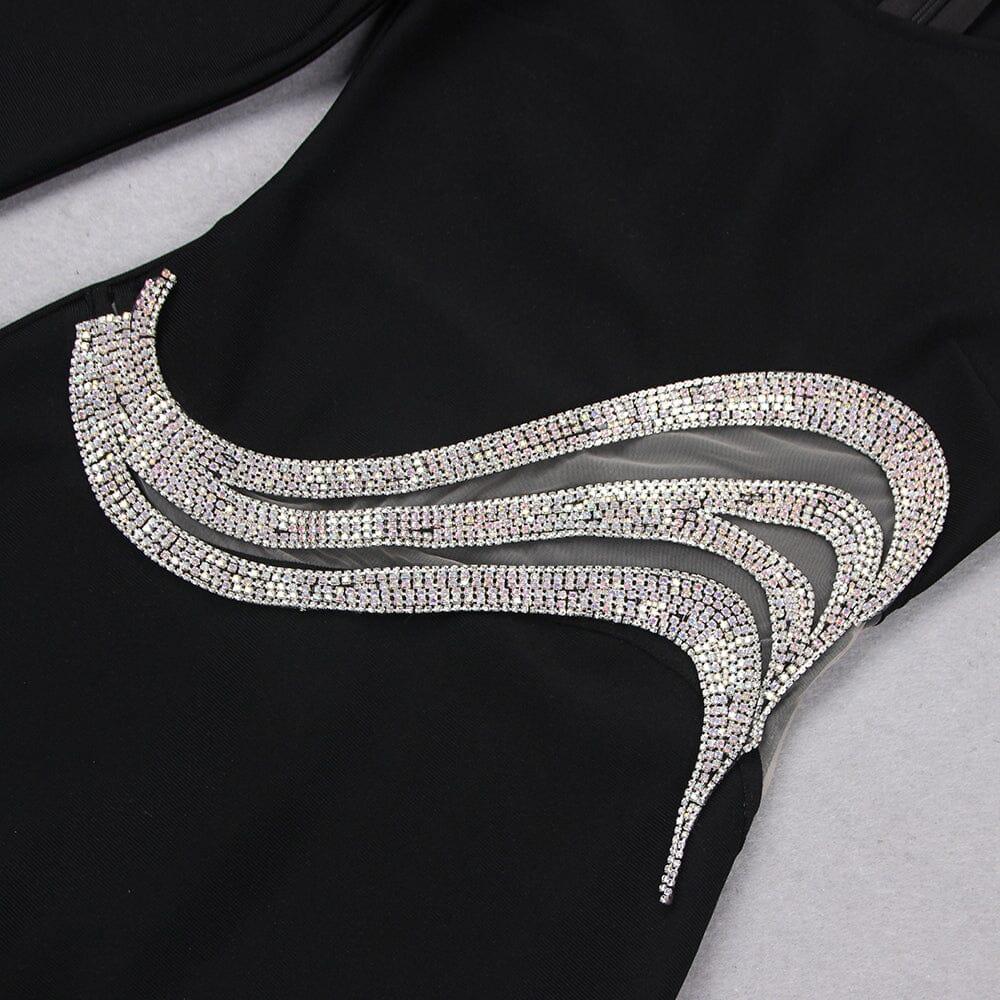 AIIZIE WAVE ONE-SHOULDER MINI DRESS - product image
