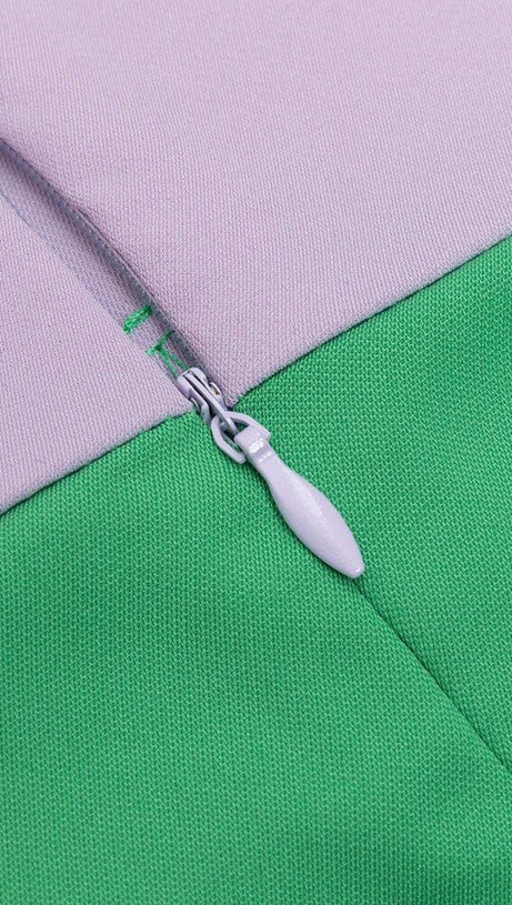 PUFF SLEEVE BODYCON STRAP MIDI DRESS