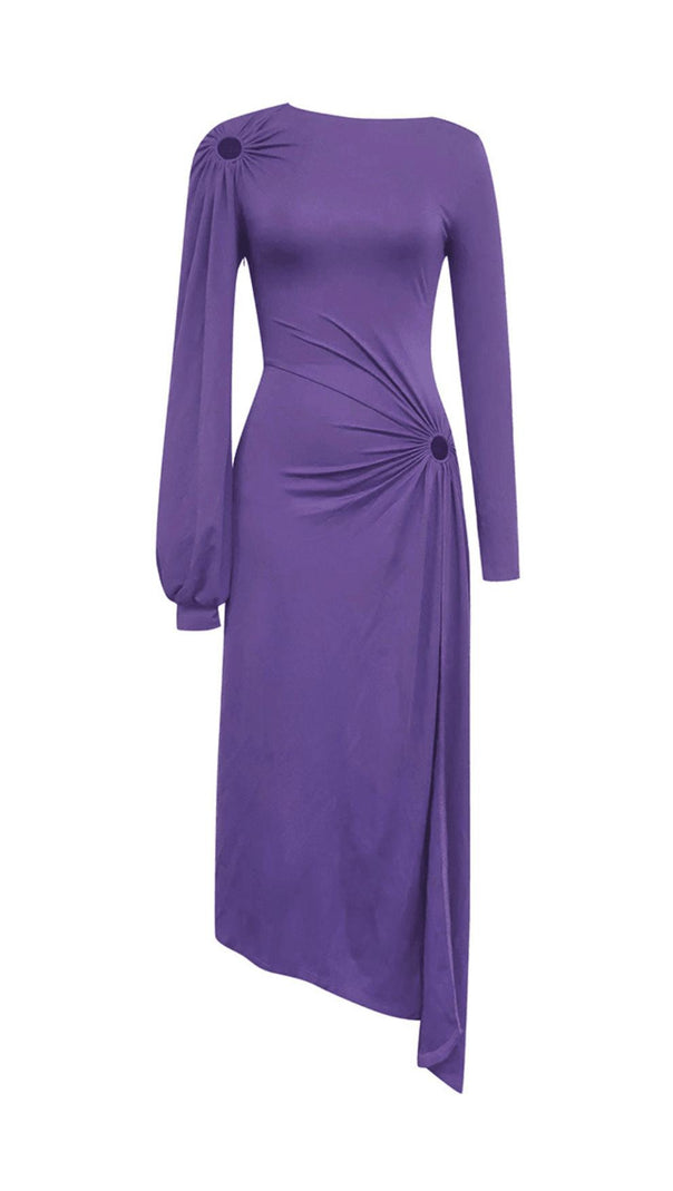 AIIZIE PURPLE HIGH SPLIT MAXI DRESS - product image