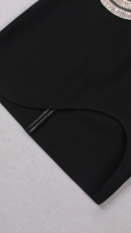 WAVE ONE-SHOULDER MINI DRESS