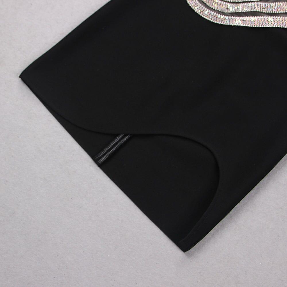 AIIZIE WAVE ONE-SHOULDER MINI DRESS - product image
