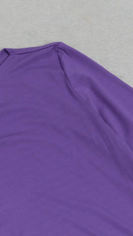 PURPLE HIGH SPLIT MAXI DRESS