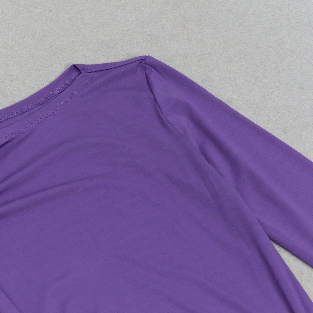 AIIZIE PURPLE HIGH SPLIT MAXI DRESS - product image