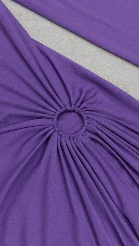 PURPLE HIGH SPLIT MAXI DRESS