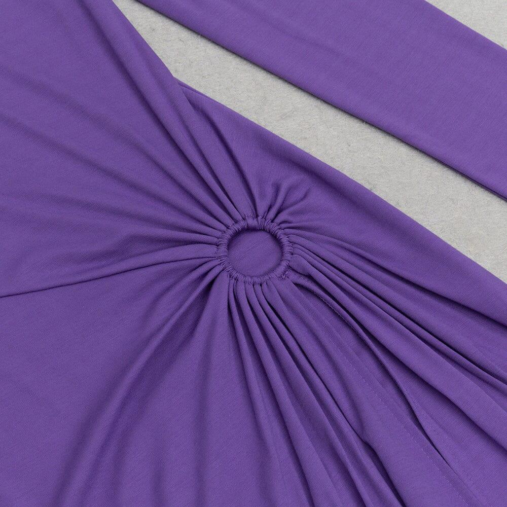 AIIZIE PURPLE HIGH SPLIT MAXI DRESS - product image