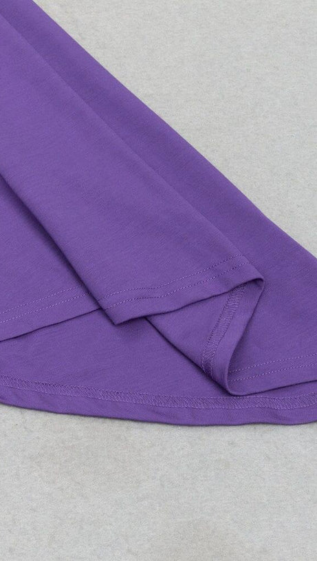 PURPLE HIGH SPLIT MAXI DRESS