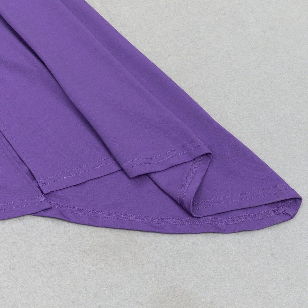 AIIZIE PURPLE HIGH SPLIT MAXI DRESS - product image