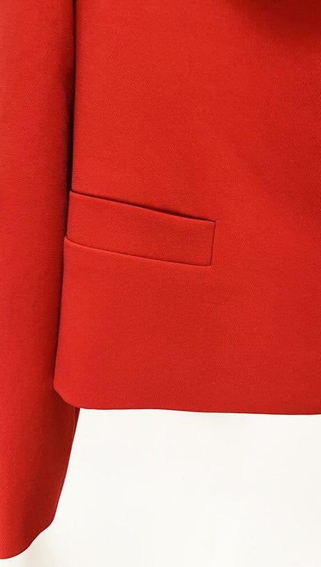 GIACCA CORTA IN CREPE ROSSA